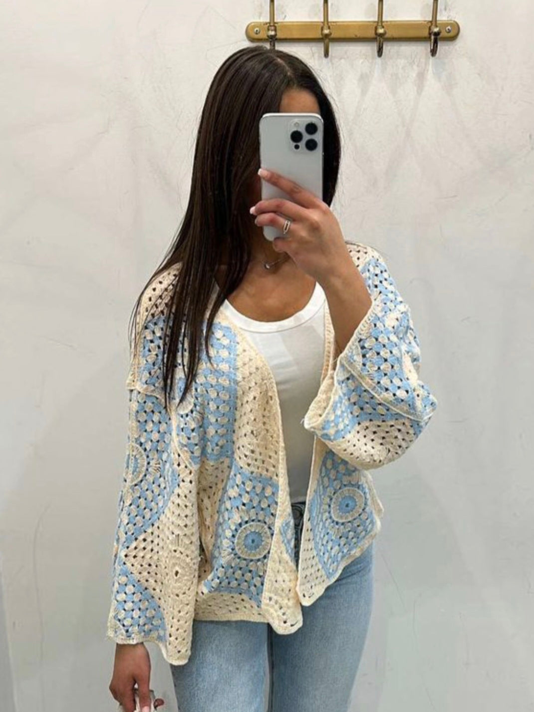 Top de cardigan de mode style bohéme