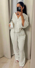 Ensemble chemise et pantalon fluide