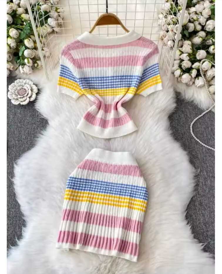 Robe courte printemps / été  femme - pastel