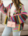 Cardigan à crochet en réassort